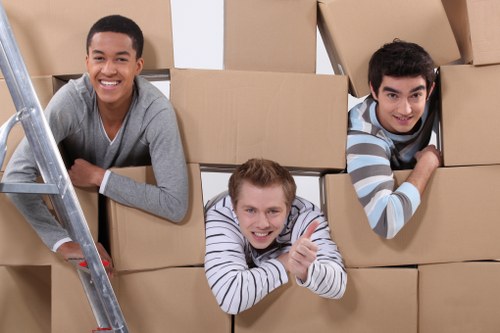 Office movers handling business assets in Haggerston