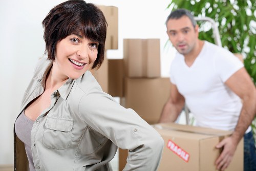 Office furniture delivery using a man and van service in Haggerston